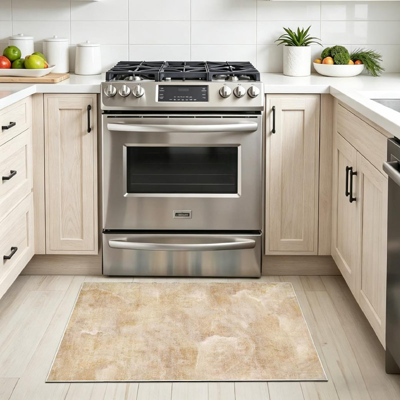Brown Marble Rustic Abstract Antique Architecture Backdrop Bathroom Building Machine Washable Indoor Area Rug