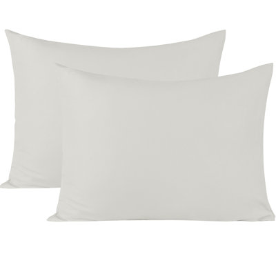 Brushed Microfiber Pillowcases with Envelope Closure, All Season Comfortable Pillow Covers, 2 Pack