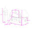 Lit mezzanine en bois avec toboggan, tente et tour-391813680-391813695