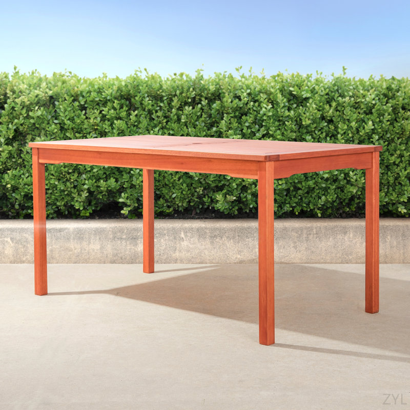 Table de salle à manger Caladesi, Bois naturel