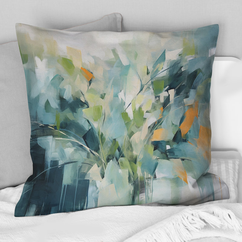 Coussin Blue Botanical Garden III - Abstract Botanicals