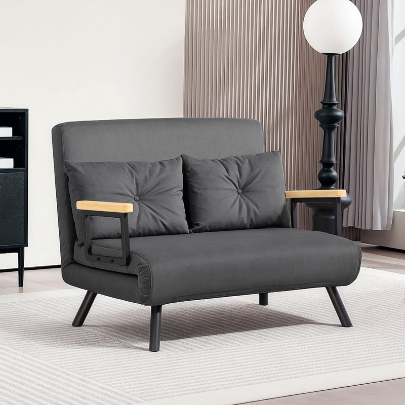 Tahmoor 2 Seater Sofa Bed, Dark Grey