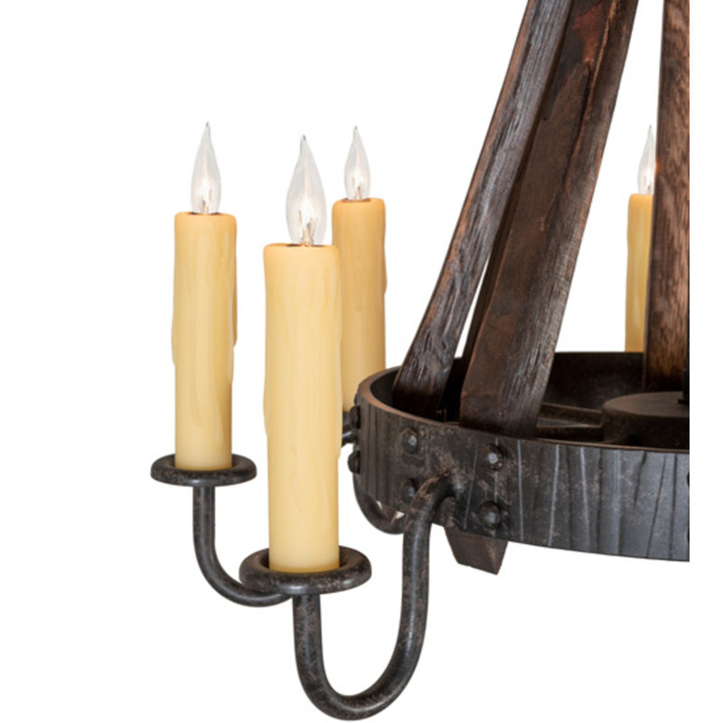 Barrel Stave 8 - Light Chandelier