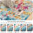 Abstract Machine Washable Rug with Rubber Backing for Living Room Modern Non-Slip Dining Room Rug Easy-Cleaning Colorful Floor Carpet for Bedroom Hallway Kitchen-1066701491