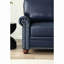 Causeuse de salon avec accoudoirs ronds et similicuir