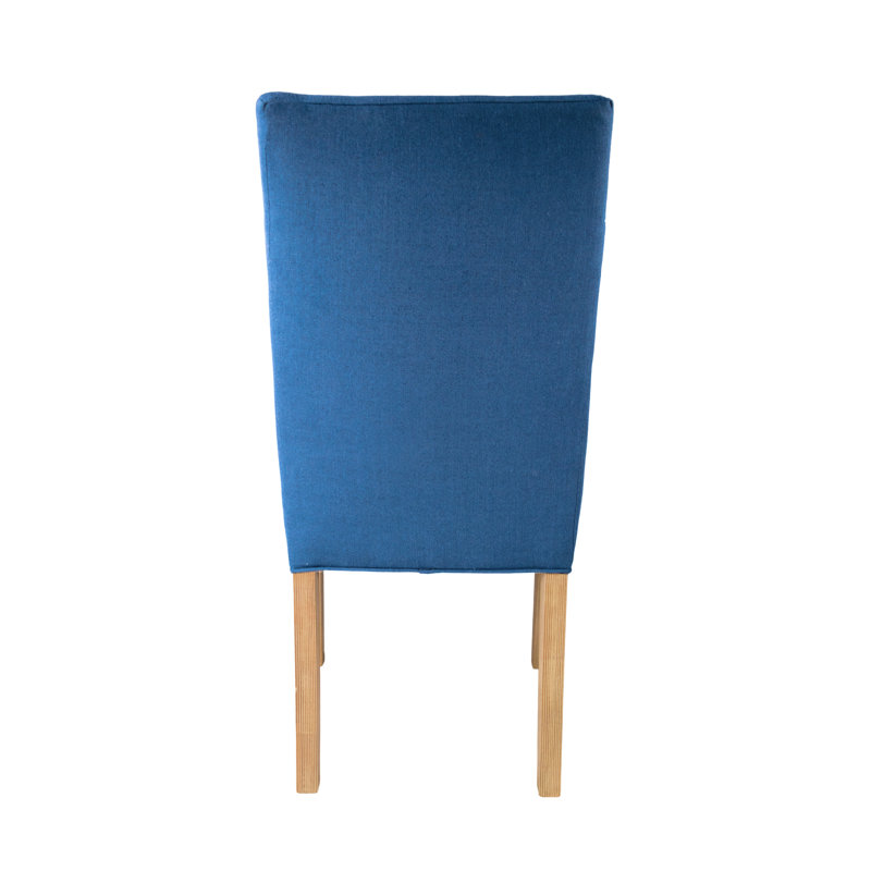 Aulait 19'' H Upholstered Dining Chair, Denim