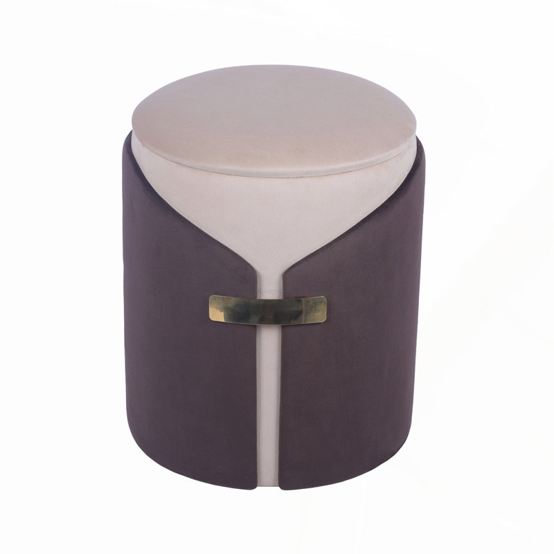 Repose-pieds à deux tons avec rangement et multifonction, parfait pour le meuble-lavabo, le repose-pieds ou une place assise supplémentaire dans n'importe quelle pièce.