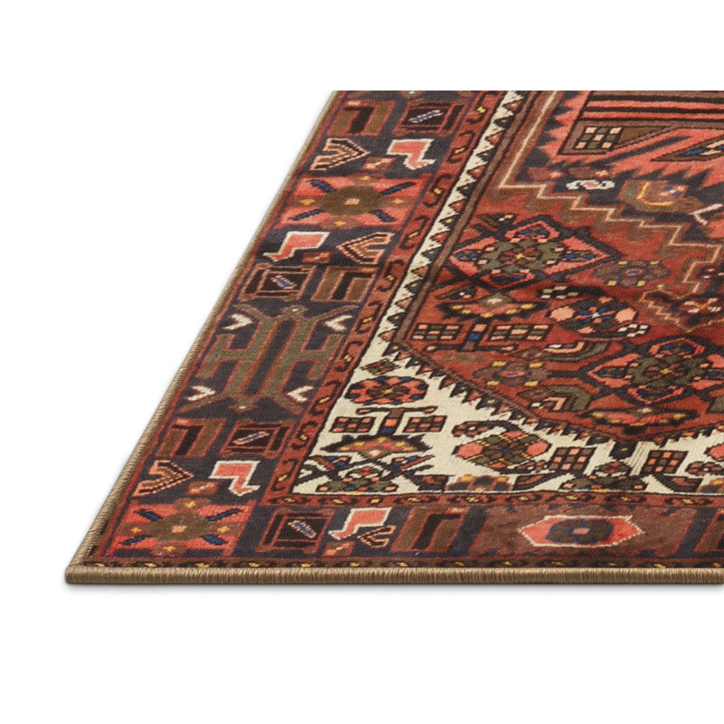 Tapis brun Southwestern, Rectangle 6 pi x 9 pi