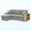 Canapé modulaire avec lit escamotable, canapé 2 places et méridienne réversible avec rangement-1434796935
