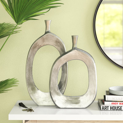Handmade Metal Floor Vase