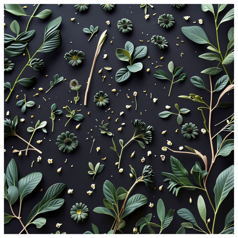 Housse de couette florale Greenery Bedding, Lit simple