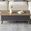 Table basse multifonctionnelle à plateau relevable, table basse extensible, table centrale 3-en-1