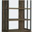 Rustic Oak Herringbone 2-Door Bookcase