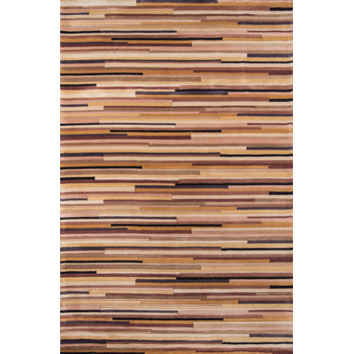 Beucher Wool Striped Indoor Rug