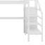 Lit mezzanine avec bureau en L et port USB, tablette de garde-robe et DEL-1601869078
