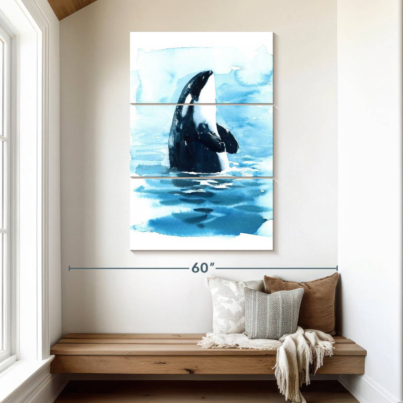 Brampt Ocean Surface Orca, 50" H x 32" W