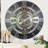 Wall Clock 24" Oversized for Living Room decor with Real Moving Gears England Collection-107103000