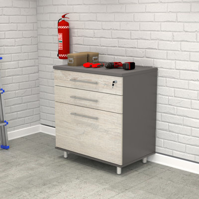 Jezelle Single Storage Cabinet ( 34.65'' H x 31.5'' W x 19.69'' D)