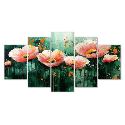 Danse émeraude des coquelicots I - Art - For Living Room Diamond