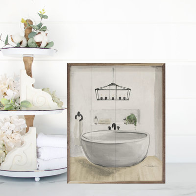 Attic Bathroom II Blonde By Silvia Vassileva
