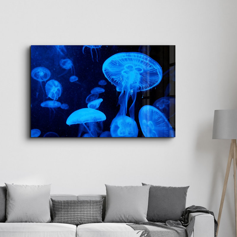 Peinture murale élégante en verre trempé 18,1 po x 28,3 po | 100% verre trempé, épaisseur: 0,16 pouce | Imprimé UV pour des couleurs éclatantes et une durabilité | Parfait pour la décoration intérieure et l'esthétique moderne