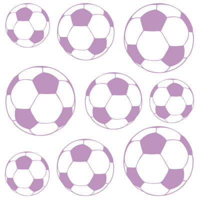 Adhésif décoratif ballons de soccer