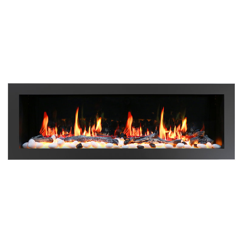Smart Electric Fireplace with Smart App Control, 19" H x 58" W x 8" D