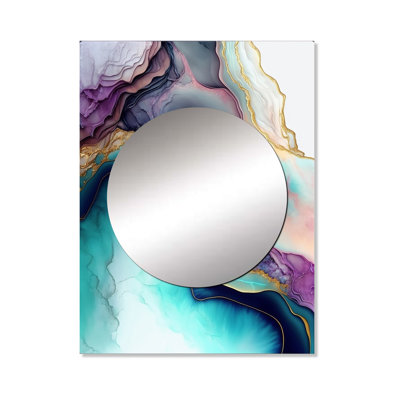 Marble Splash I - Abstract Marble Mirror Wall Decor MTMIR59733