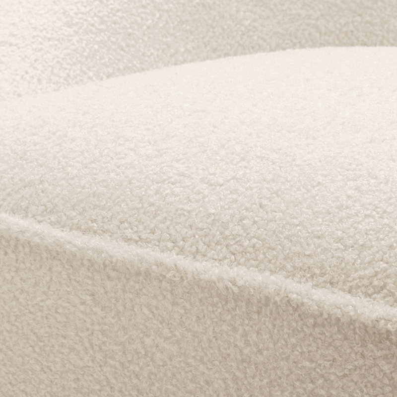 Fauteuil pivotant Anson Boucle