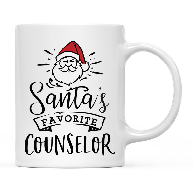 Grande tasse à café Tuileries, « Santa's Favorite Counselor »