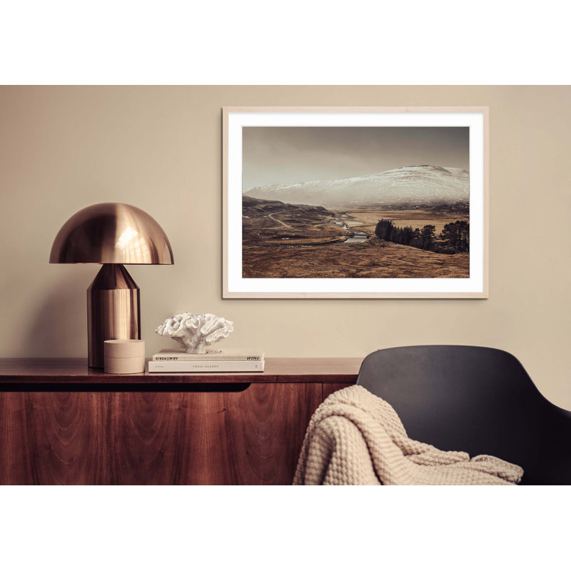 Scottish Highlands, 34.5" H x 47.5" W, White