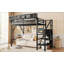 Lit mezzanine simple avec escalier-148871087
