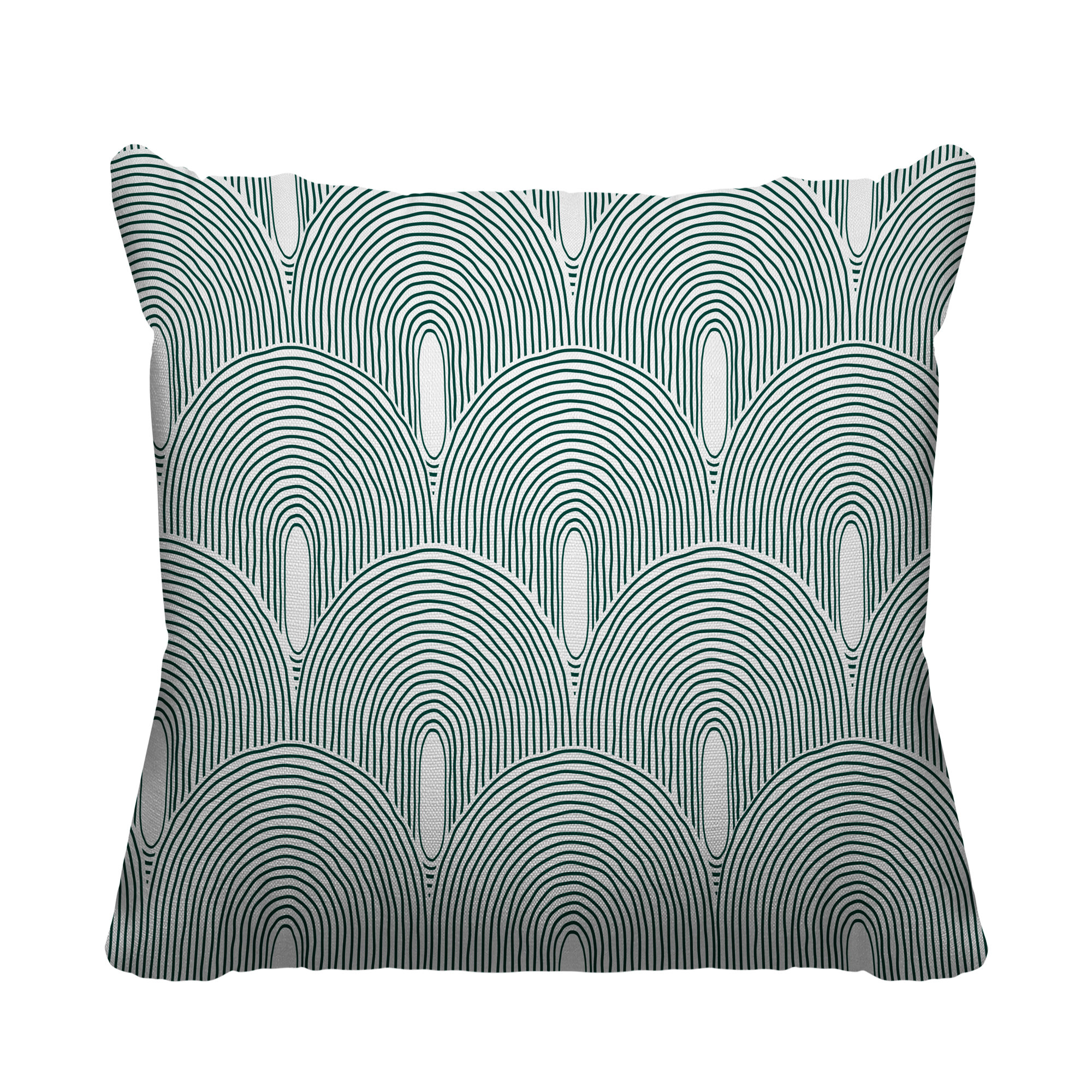 Limpo Starburst Spun Polyester Indoor/Outdoor Throw Pillow, Emerald, 20"H x 20"W, Square