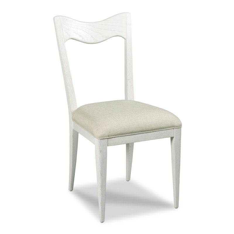 Silhouette Upholstered Dining Chair, White