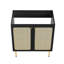 Meuble-lavabo simple 30 po avec plateau en bois Modway-93811865-93811866
