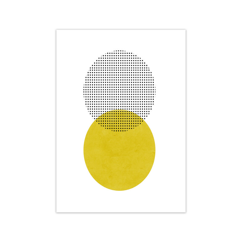 Mid Century Circles Original - Print, 42cm H x 29.7cm W x 4cm D, No Frame