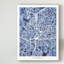 « atlanta georgia city map blue », impression sur toile tendue-331752128