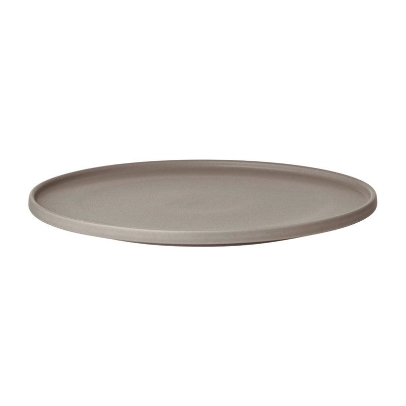 MAKOTO Japanese Style Stoneware Dinner Plate, Elephant Skin (grey)