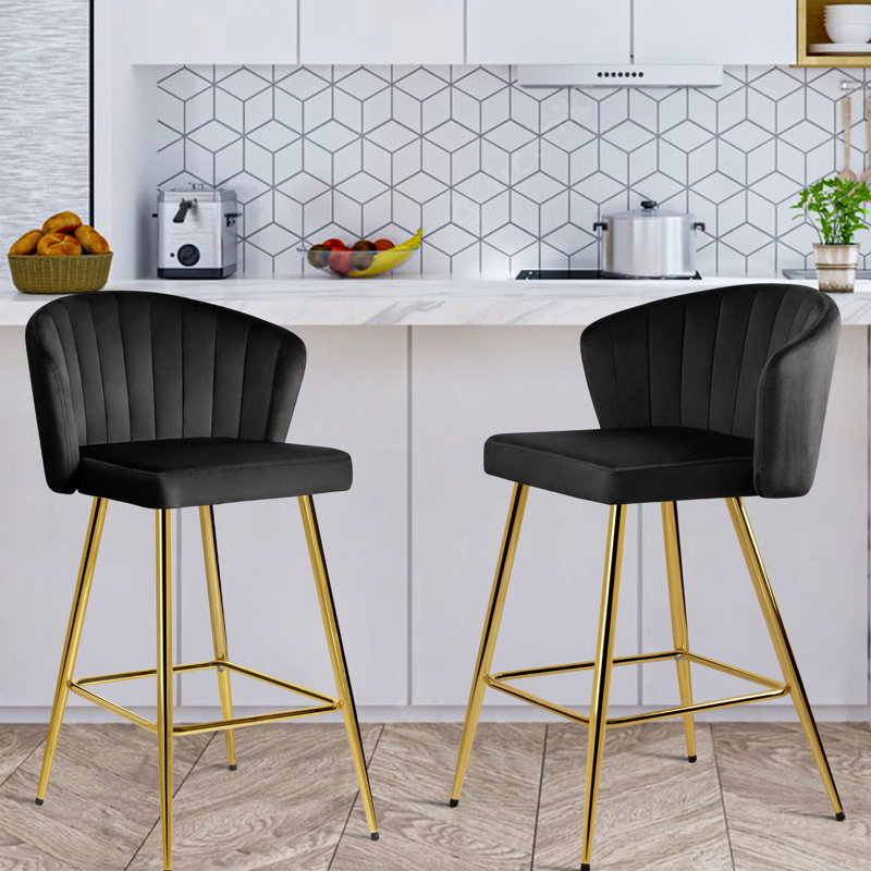 Tabouret de comptoir 25 po Mancenillier, Noir
