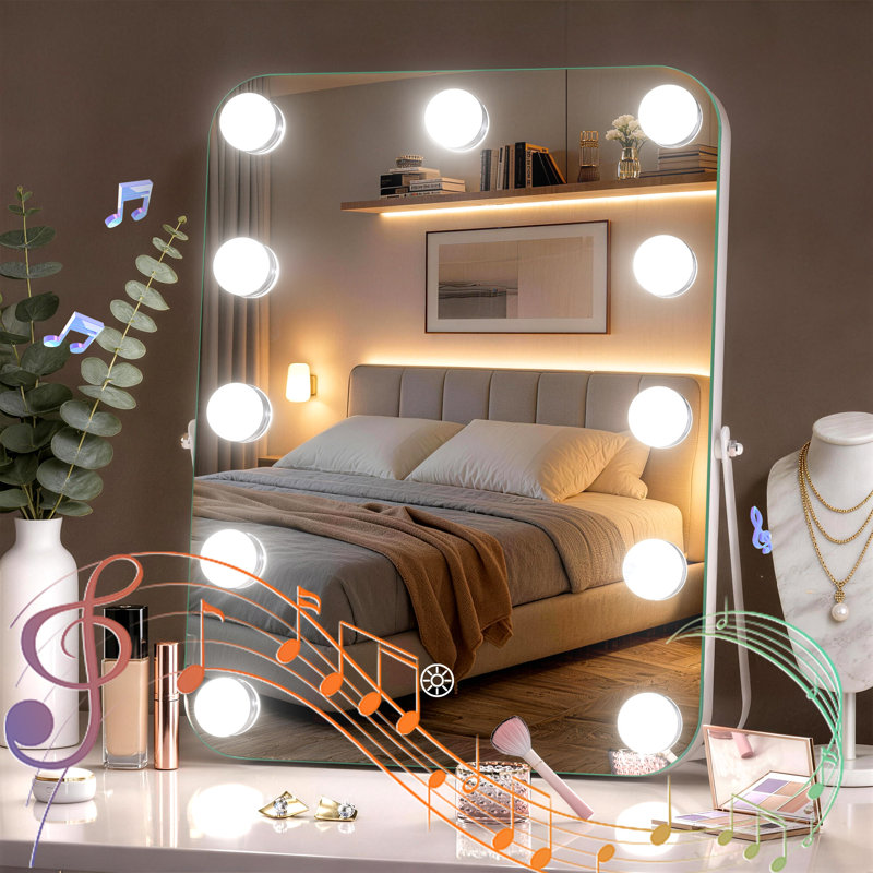 Miroir de maquillage lumineux