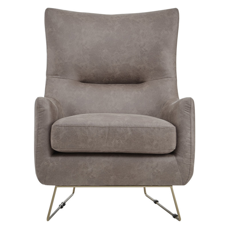 Azyan Faux Leather Armchair