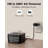 White Noise Sound Machine Noise Machine With Alarm Clock For Sleeping RGB Night Light Digital Clock Nightstand, With 30 Soothing Sounds Including Fan, Rain