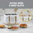 West Bend Timeless 4-Slice Toaster, in White/Gold