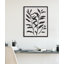 Art mural floral noir et blanc-366318415-366318414