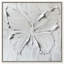 Art mural blanc élégant sur toile White Butterfly par Art Remedy-104345222-104345214