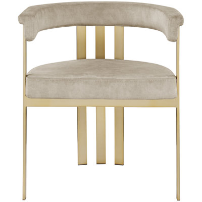 Marcello Velvet Ladder Back Arm Chair