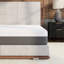 Matelas Twin XL 10 pouces, housse rafraîchissante, fermeté moyenne, mousse à mémoire de forme ventilée I-Gel de 2 pouces, base ferme de 3 à 5 pouces avec refroidissement par changement de phase.