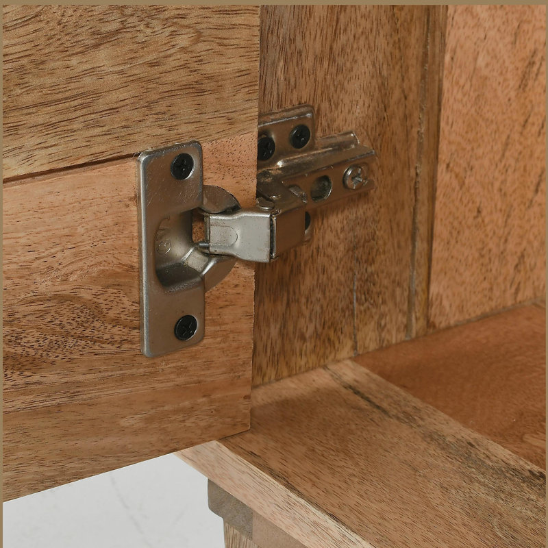Table de chevet en bois naturel