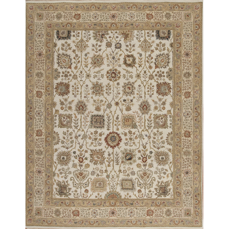 Cote D’Azure Hand Knotted Wool Area Rug, Rectangle 8' x 10'