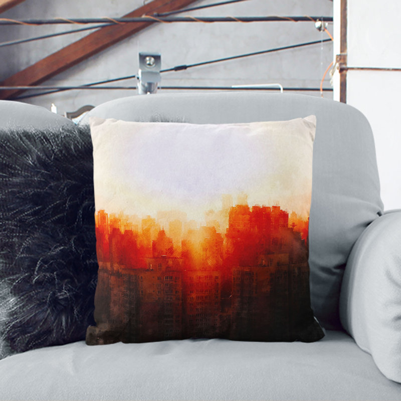 Square Throw Cushion, 55cm H x 55cm W x 20cm D